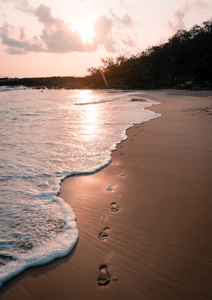 Footprints on the Beach