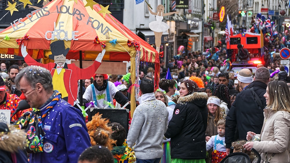 people gathering on street during daytime