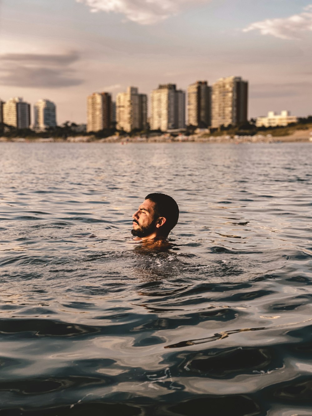 woman in water during daytime