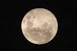 full moon in dark night sky