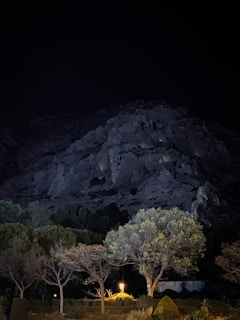 Nighttime scene from a map featuring dynamic lighting and shadow play.