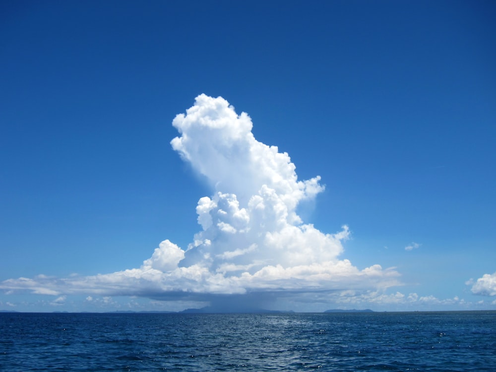 blue sea under blue sky and white clouds during daytime