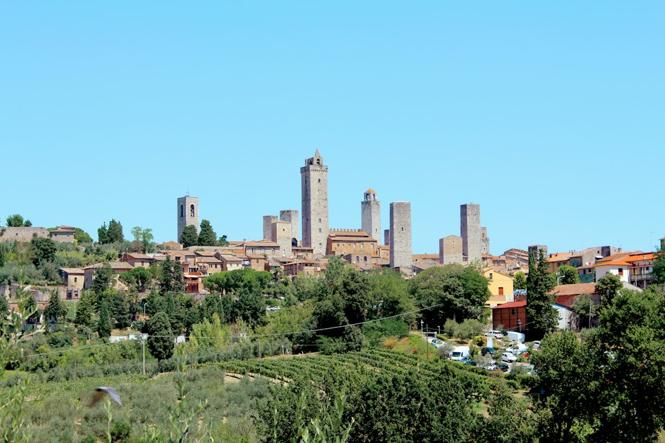 San Gimignano's medieval towers skyline