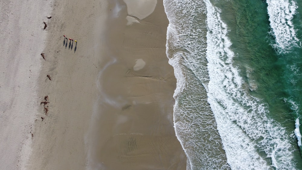 aerial view of beach during daytime