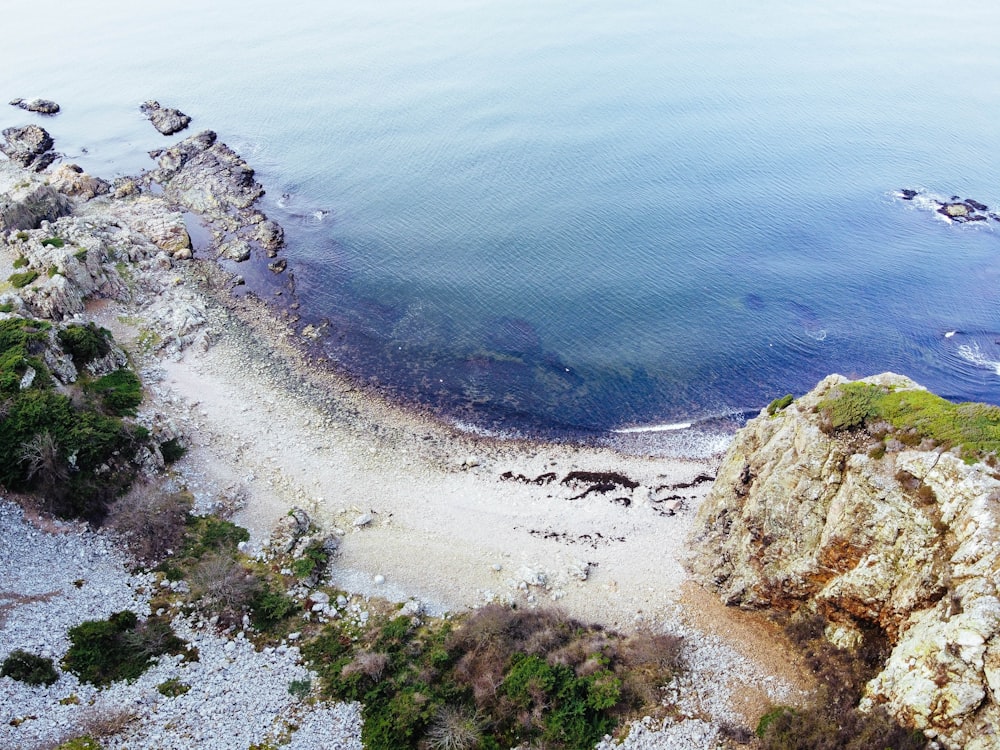 aerial view of body of water during daytime