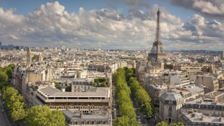 View of Paris skyline from the biggerpan sas office, highlighting a fusion of technology and the city