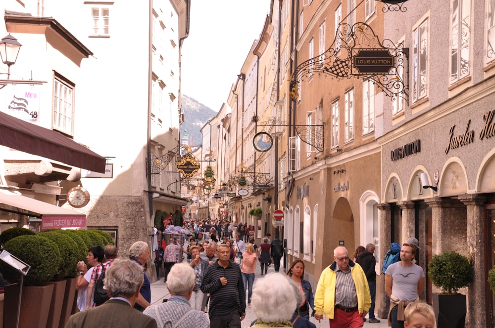 People walking on street during daytime photo – Free Salzburg Image on  Unsplash