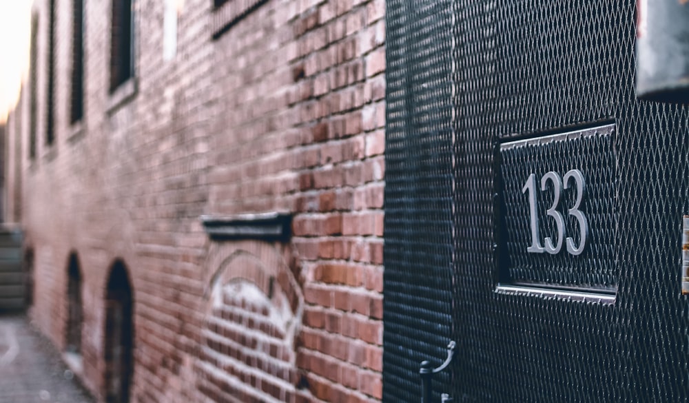 black wooden door with silver door lever