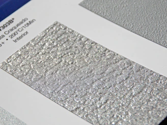 PEEK gasket samples displayed on a clean white surface highlighting texture and thickness.