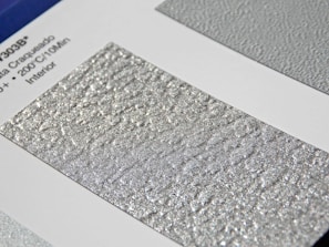 A vibrant display of high-quality foil samples for hot stamping.