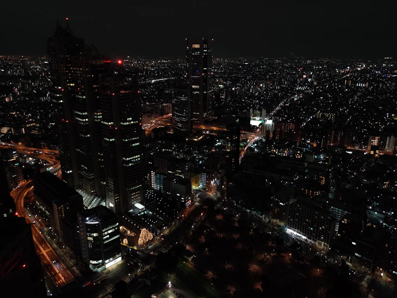 Tokyo streets at night