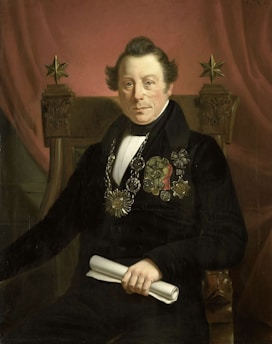 Portrait of Tsar Boris III in a formal setting, emphasizing his historical significance.