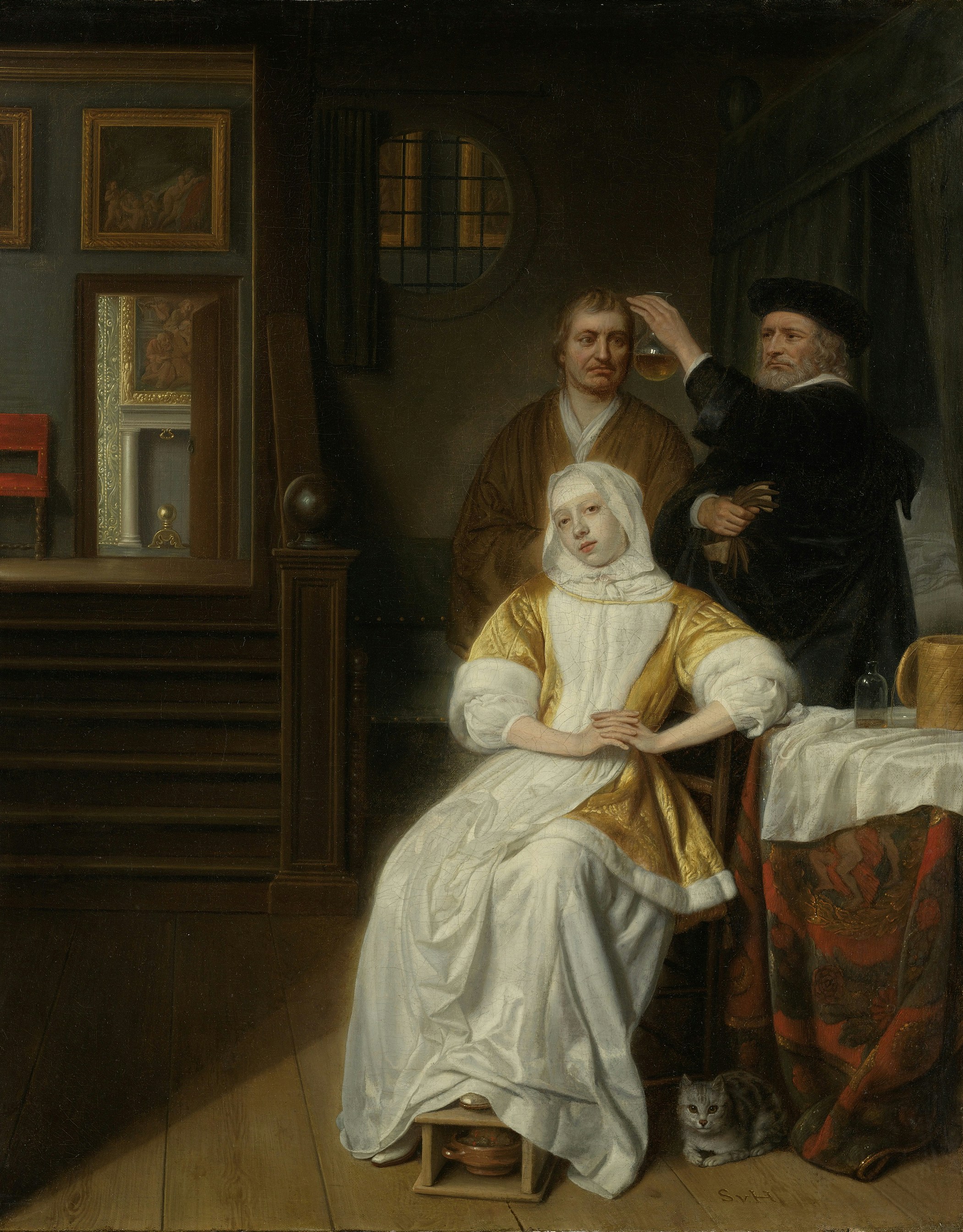 Title: 'The Anemic Lady' Date: 1660. Institution: Rijksmuseum. Provider: Rijksmuseum. Providing Country: Netherlands. Public Domain