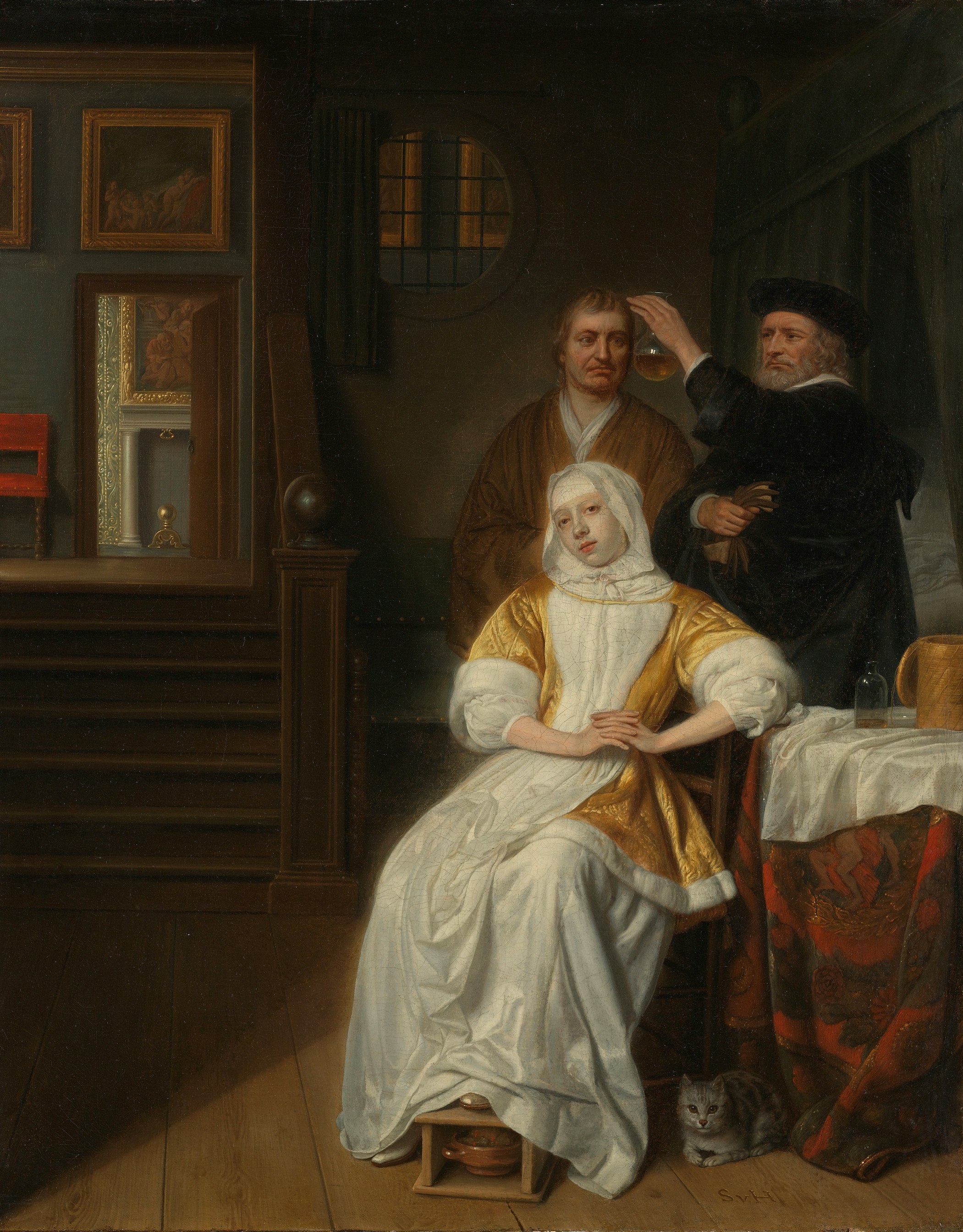 Title: 'The Anemic Lady'
Date: 1660.
Institution: Rijksmuseum.
Provider: Rijksmuseum.
Providing Country: Netherlands.
Public Domain
