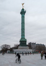 green concrete statue under cloudy sky during daytime