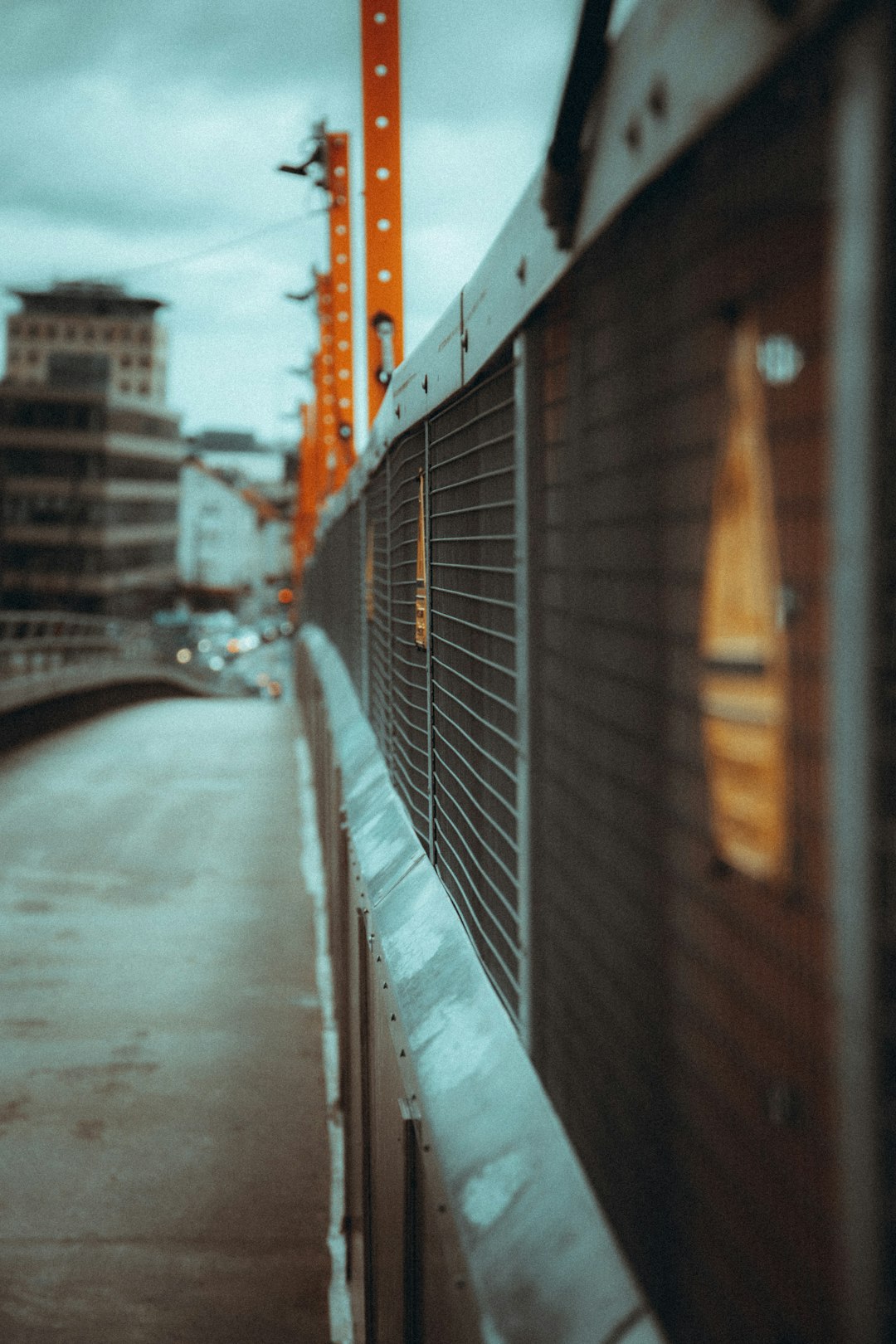 white and brown train rail