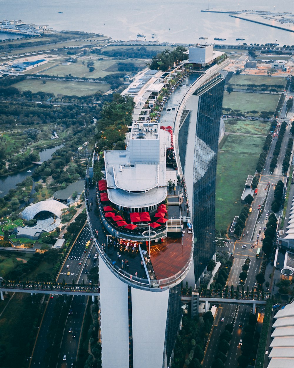 aerial view of stadium during daytime