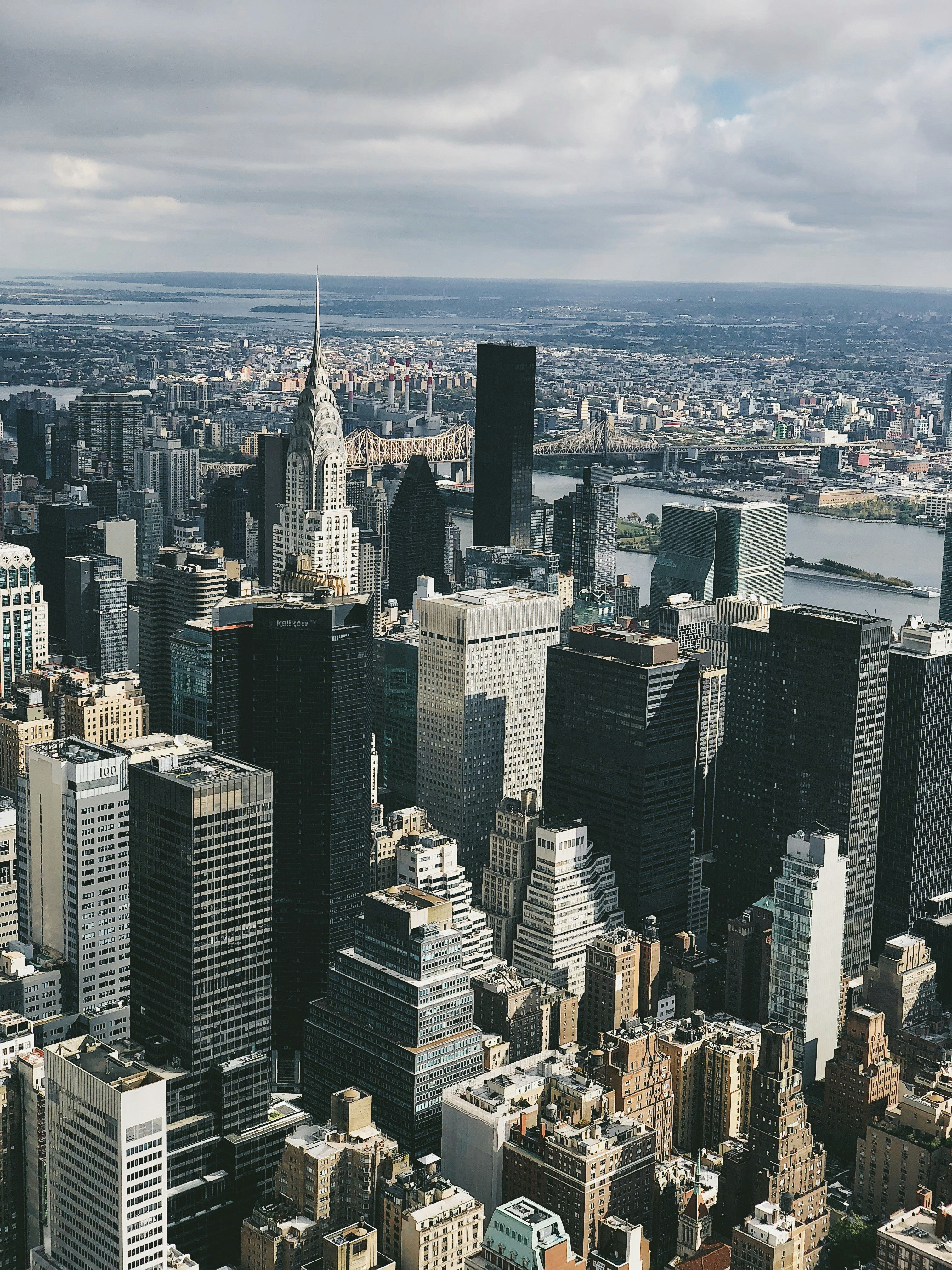 Murray Hill skyline view with East River and Manhattan buildings | NYC real estate by The Parviz Team