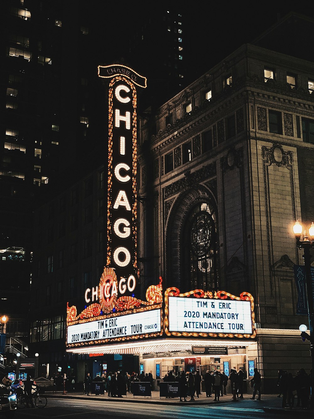 white and black concrete building during nighttime