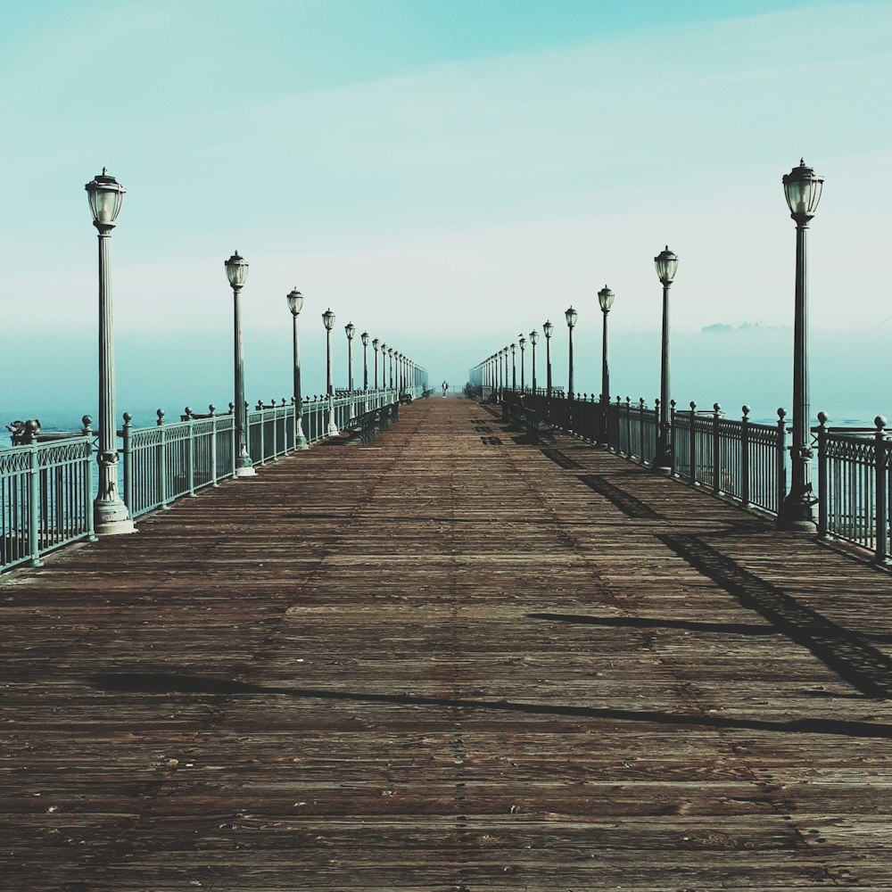 brown wooden dock during daytime