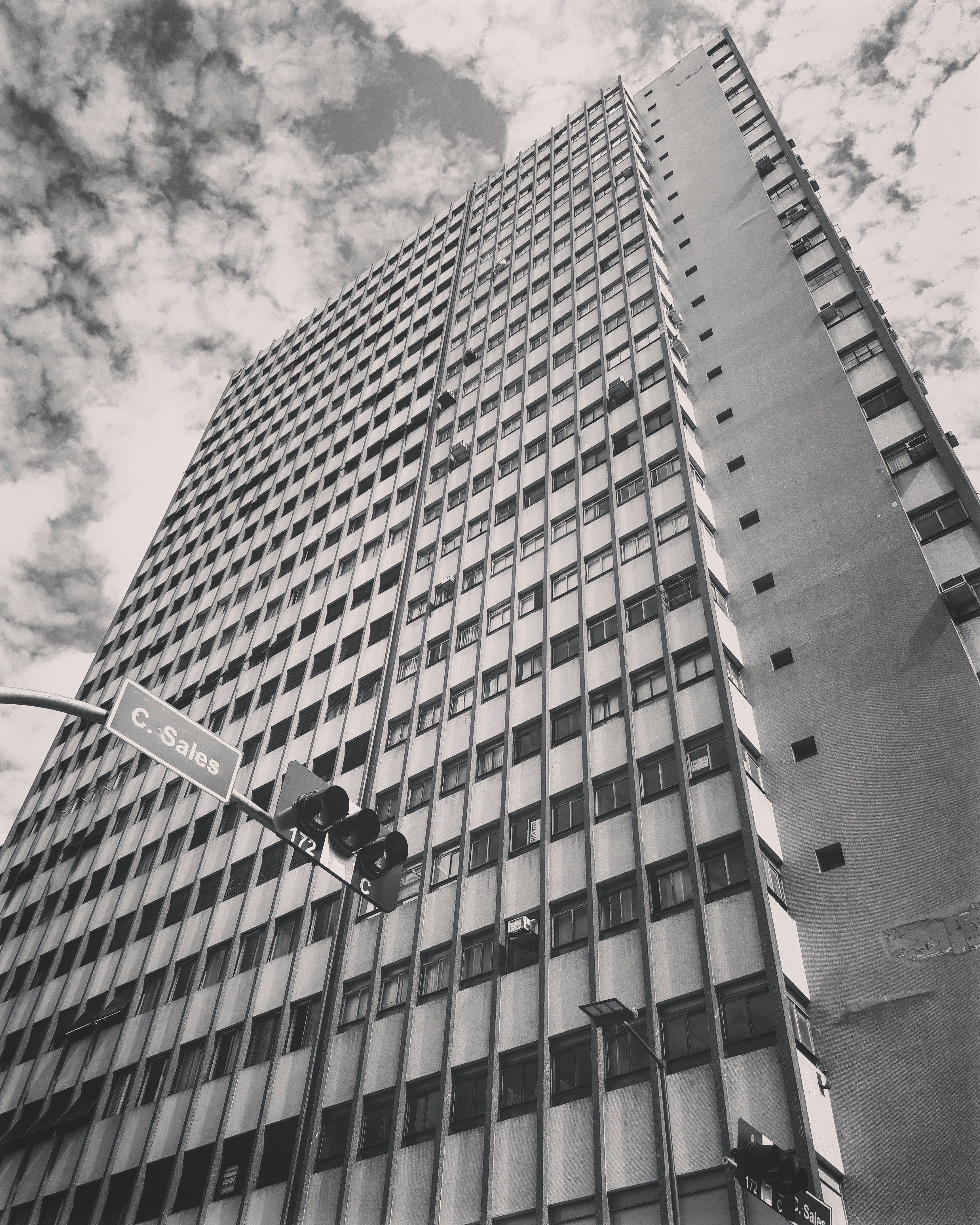 low angle photography of high rise building