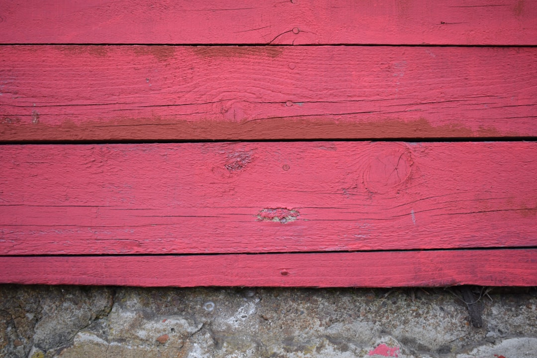 red and gray wooden wall
