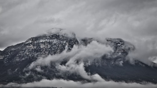 white clouds over blue sky in Chambéry France