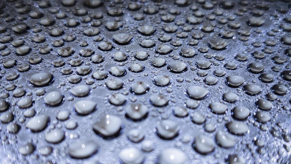 water droplets on clear glass