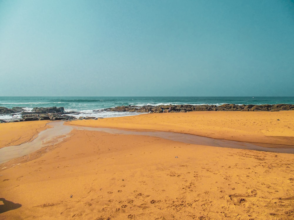 brown sand beach during daytime