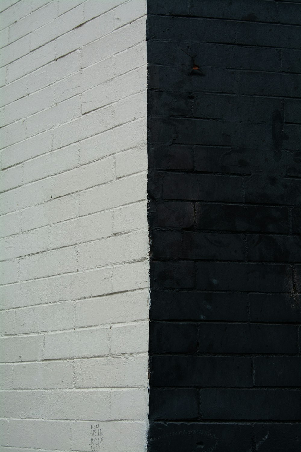 black brick wall during daytime