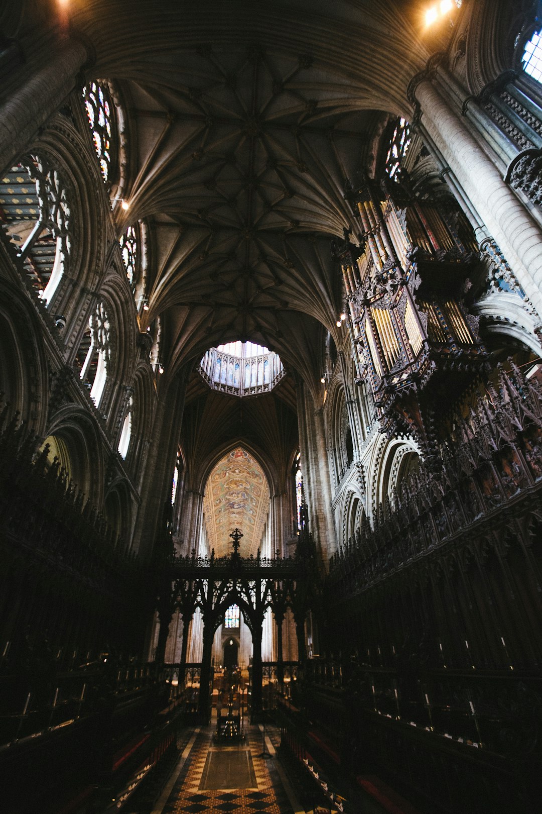 brown and black cathedral interior