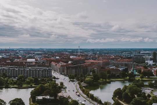 aerial view of city buildings during daytime in Copenhagen Denmark
