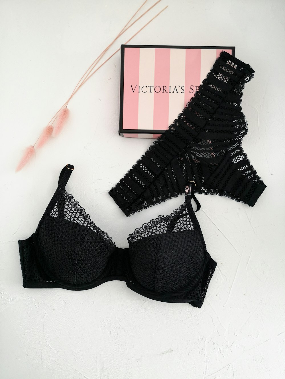 black and white stripe brassiere