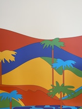 Colorful cartoon-style trunk with a playful Solana background.