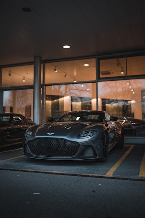 black aston martin