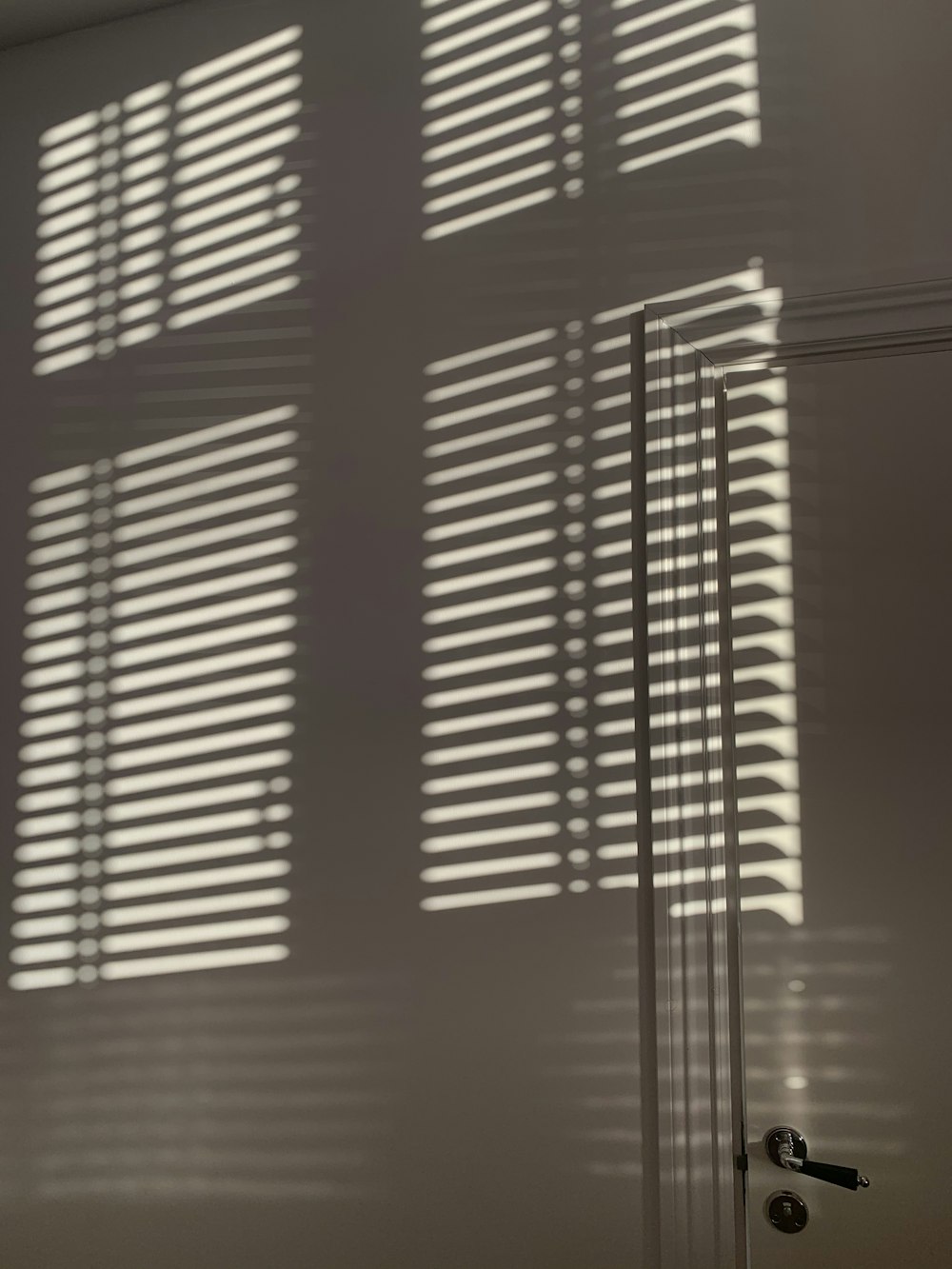 brown window blinds on window