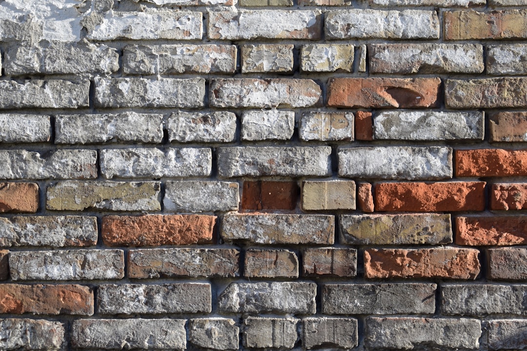 brown and gray brick wall