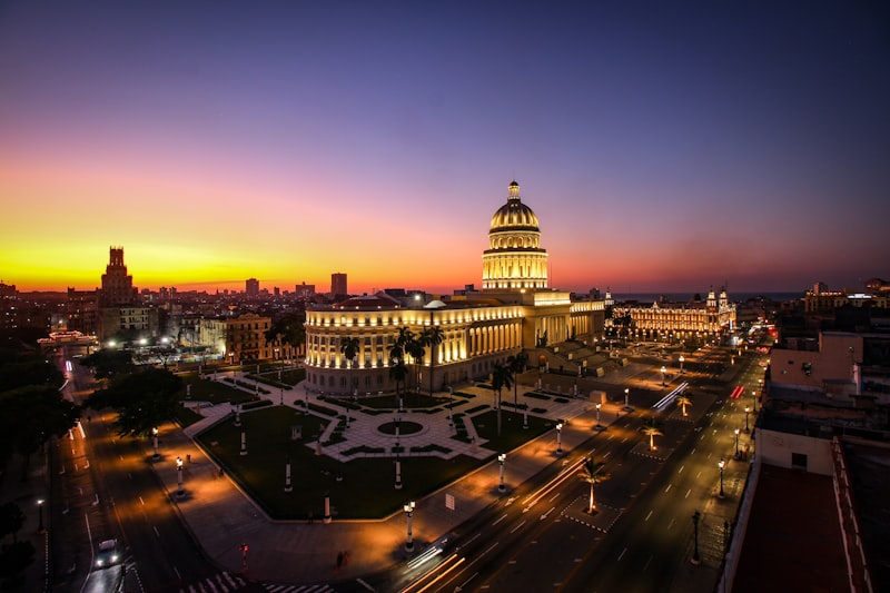 Capitolio de La Habana al atardecer