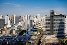 city skyline under blue sky during daytime