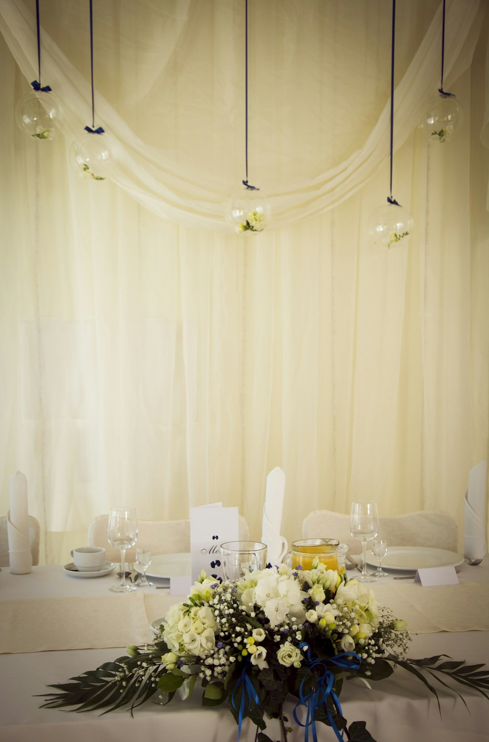 white ceramic plates on table