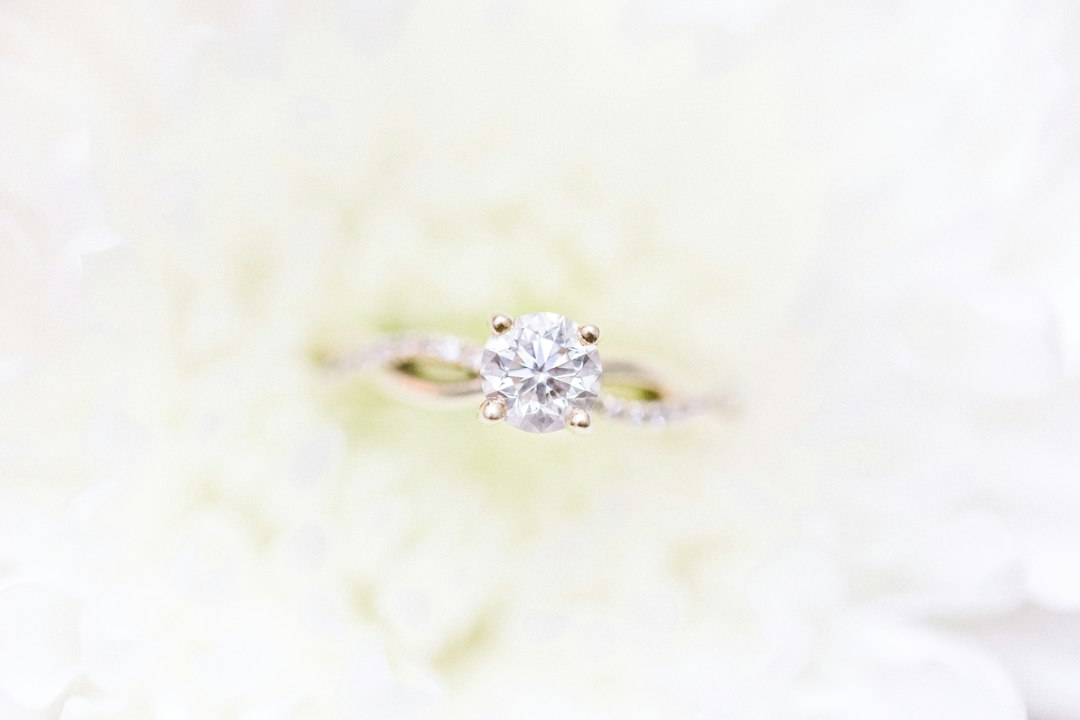 diamond engagement ring closeup