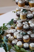cupcakes on white ceramic plate