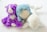 blue and purple bear plush toy