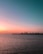 silhouette of island during sunset