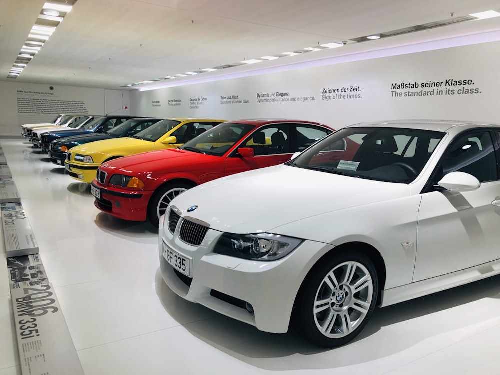 white bmw m 3 coupe