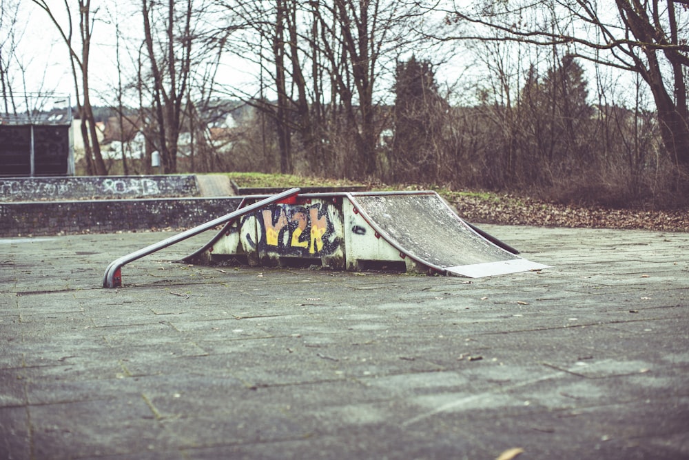 black and yellow metal bridge