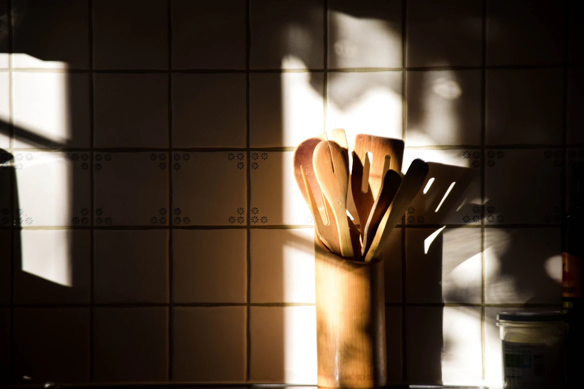 Maple serving spoon