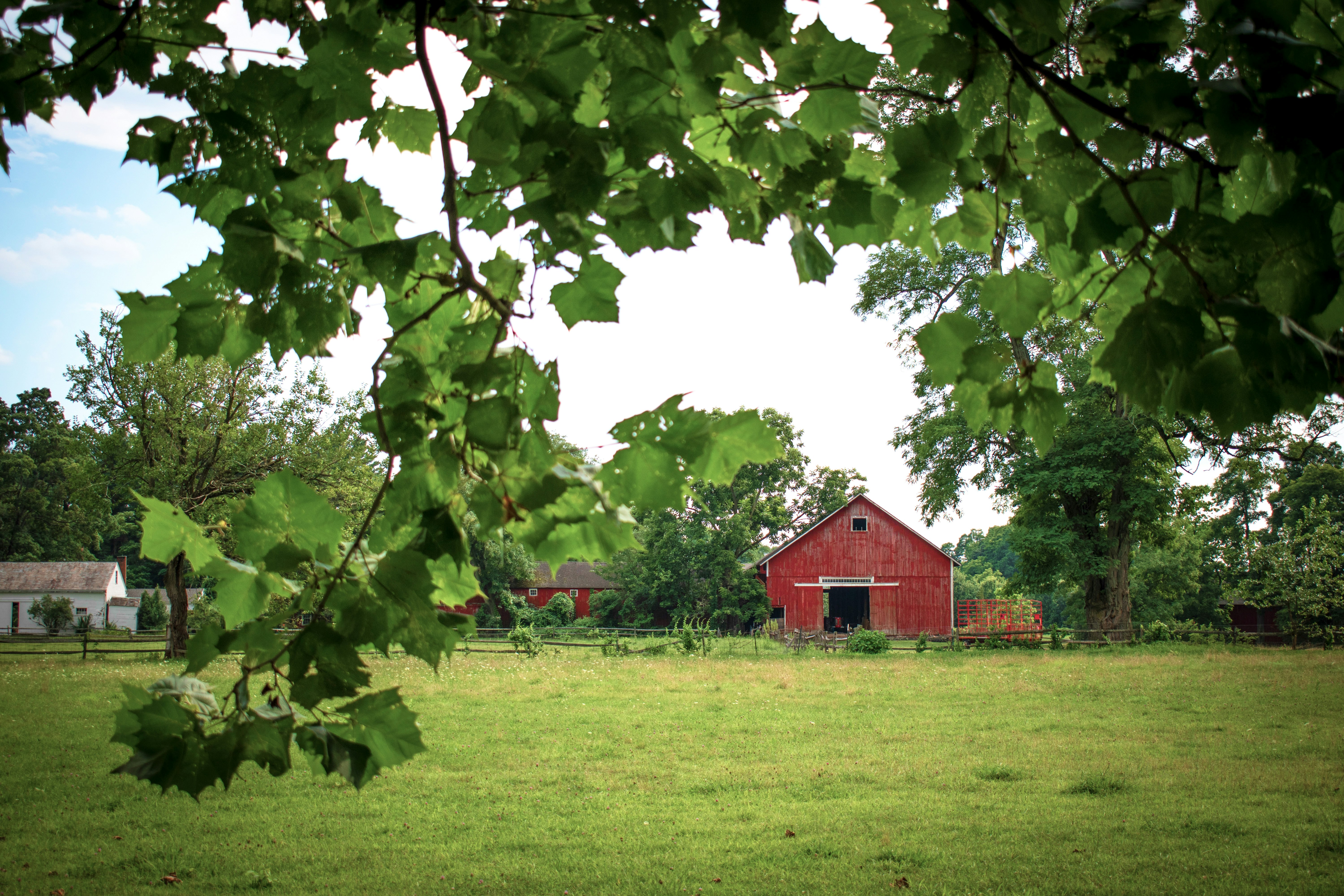 Red barn on Main Street