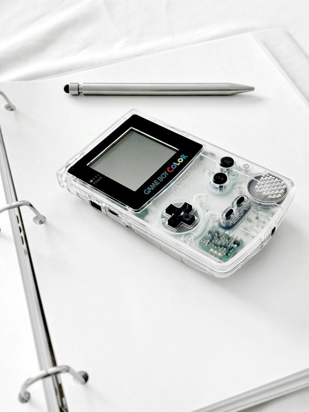 white and green nintendo game boy