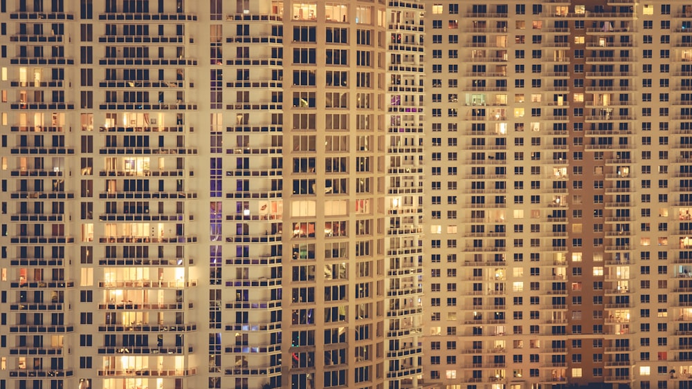 white and brown high rise building